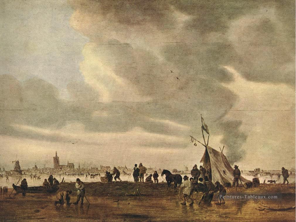 Vue de La Haye en hiver Jan van Goyen Peintures à l'huile